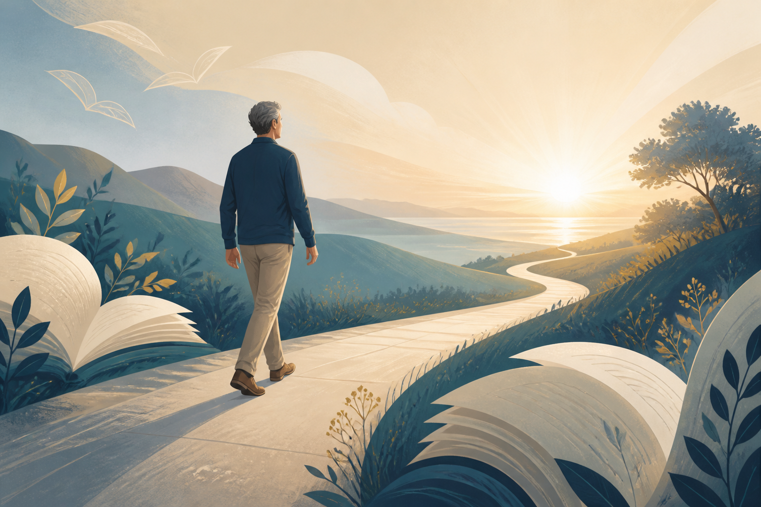 Editorial illustration for The Chapter Where You Get to Take Your Foot Off the Gas