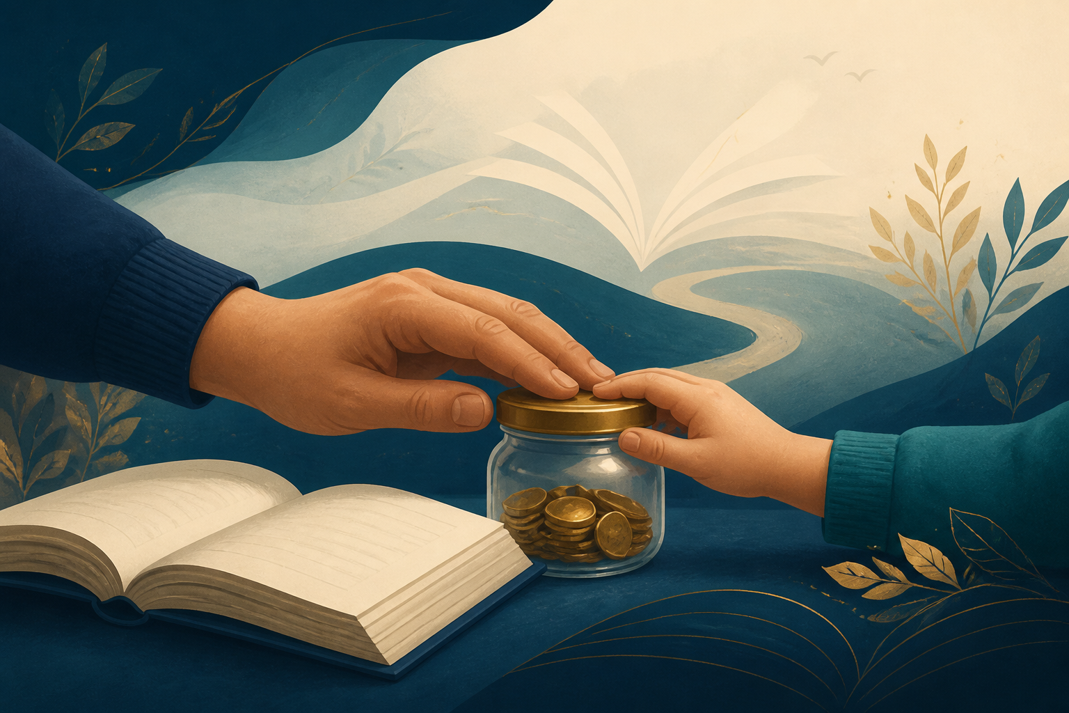 Editorial illustration for The First Chapter You Write for Someone Else